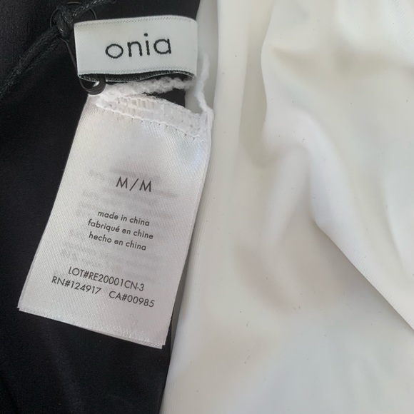 Onia Marie one piece swimsuit black and white - Picture 8 of 11
